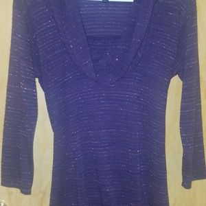 AGB Purple Sweater with Belt